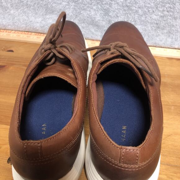 Cole Haan Grand Dress Shoes Mens 12M Tour Plain Ox Woodbury Ivory C29412 - Picture 6 of 12